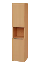 SIN 5 - 42DN kancelářská skříň, 2-dveřová/nika, levá, 1820x400x400, buk royal